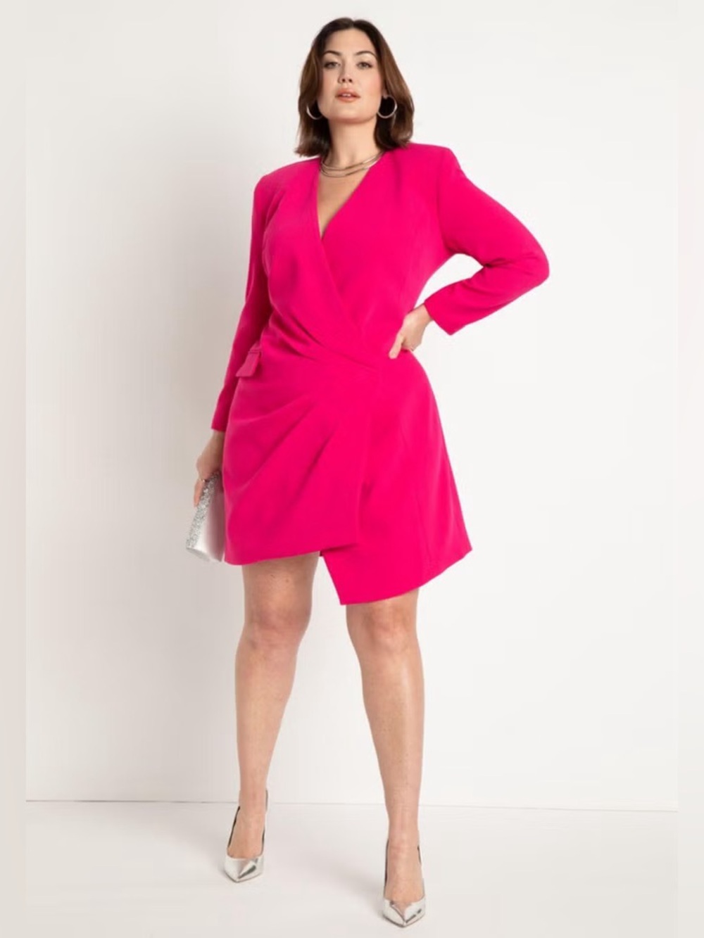 NWT - Eloquii Blazer Dress With Sharp Shoulder